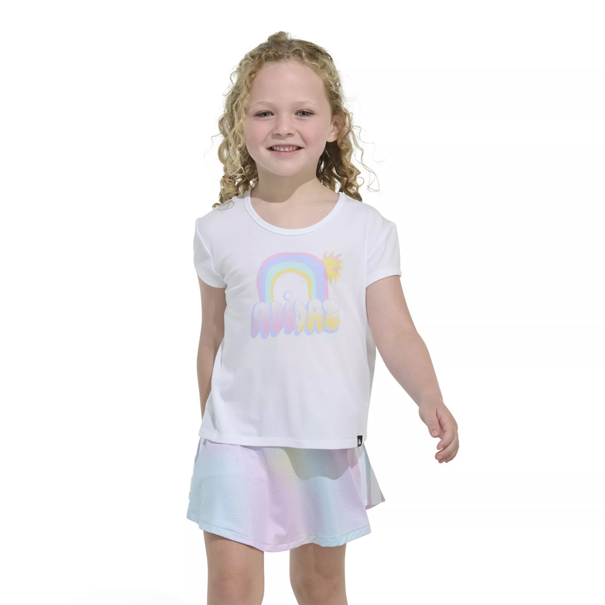 Baby & Toddler Girl adidas Graphic Tee & Flounce Skort Set | Kohl's