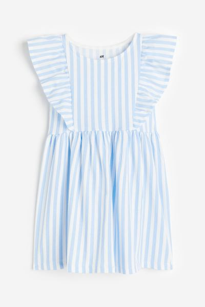 Flounce-trimmed jersey dress | H&M (UK, MY, IN, SG, PH, TW, HK)