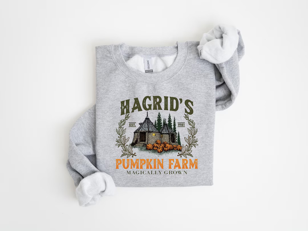 Hagrid's Pumpkin Farm Sweatshirt, Thanksgiving 2024, Fall Sweatshirt, Halloween Sweatshirt, Pumpk... | Etsy (US)