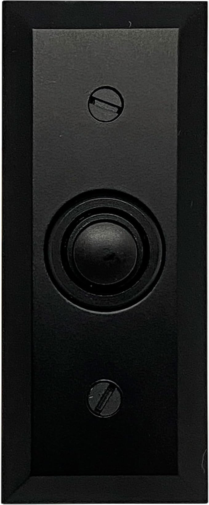 Newhouse Hardware Rectangular Recessed Wired Metal Doorbell Button in Black BT6BV, Rectangular Pu... | Amazon (US)