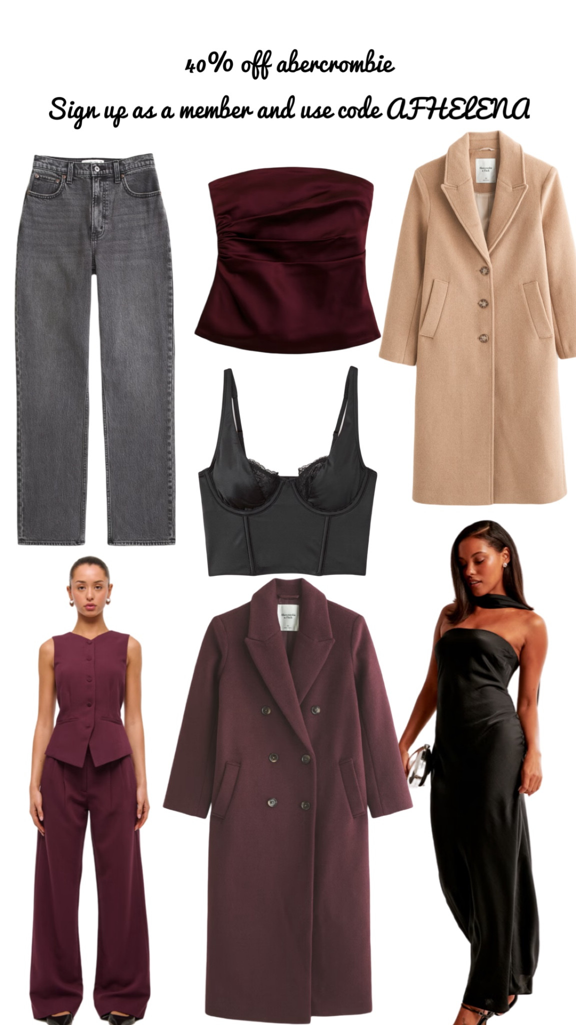 40% off Abercrombie! Sign up as a member and use code AFHELENA ❤️

Abercrombie, Abercrombie picks, Abercrombie sale 

#LTKCyberWeek