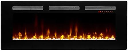 DIMPLEX Sierra 48" Linear Electric Fireplace, Model: SIL48, 120V, 1400W, 11.7 Amps, Black | Amazon (US)
