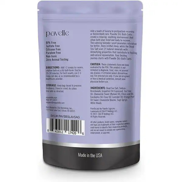 Pavelle Dead Sea Sitz Bath Salts, Soak for Pain Relief | Bed Bath & Beyond