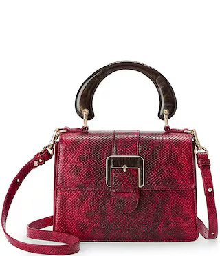 BRAHMIN Cassatt Collection Hallie Belted Small Satchel Bag | Dillard's | Dillard's