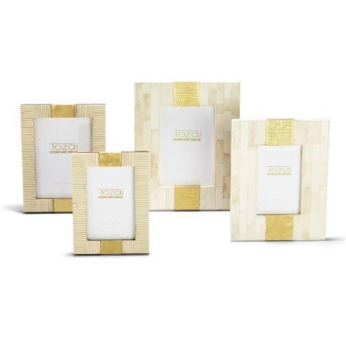 Beige & Brass Photo Frame | Megan Molten