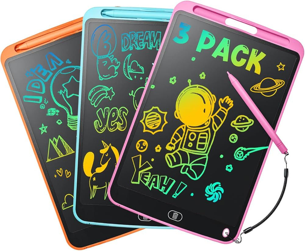 LCD Writing Tablet, 10.5-Inch Doodle Board, 3-Pack Toddler Toys, Educational Learning Drawing Tab... | Amazon (US)