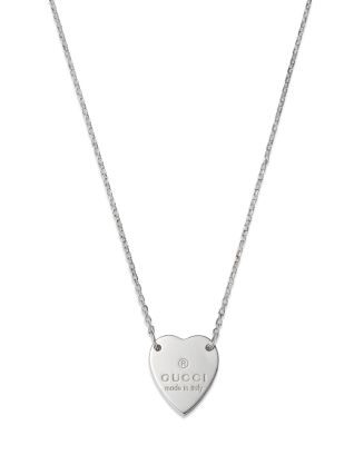 Sterling Silver Engraved Trademark Heart Necklace, 18" | Bloomingdale's (US)