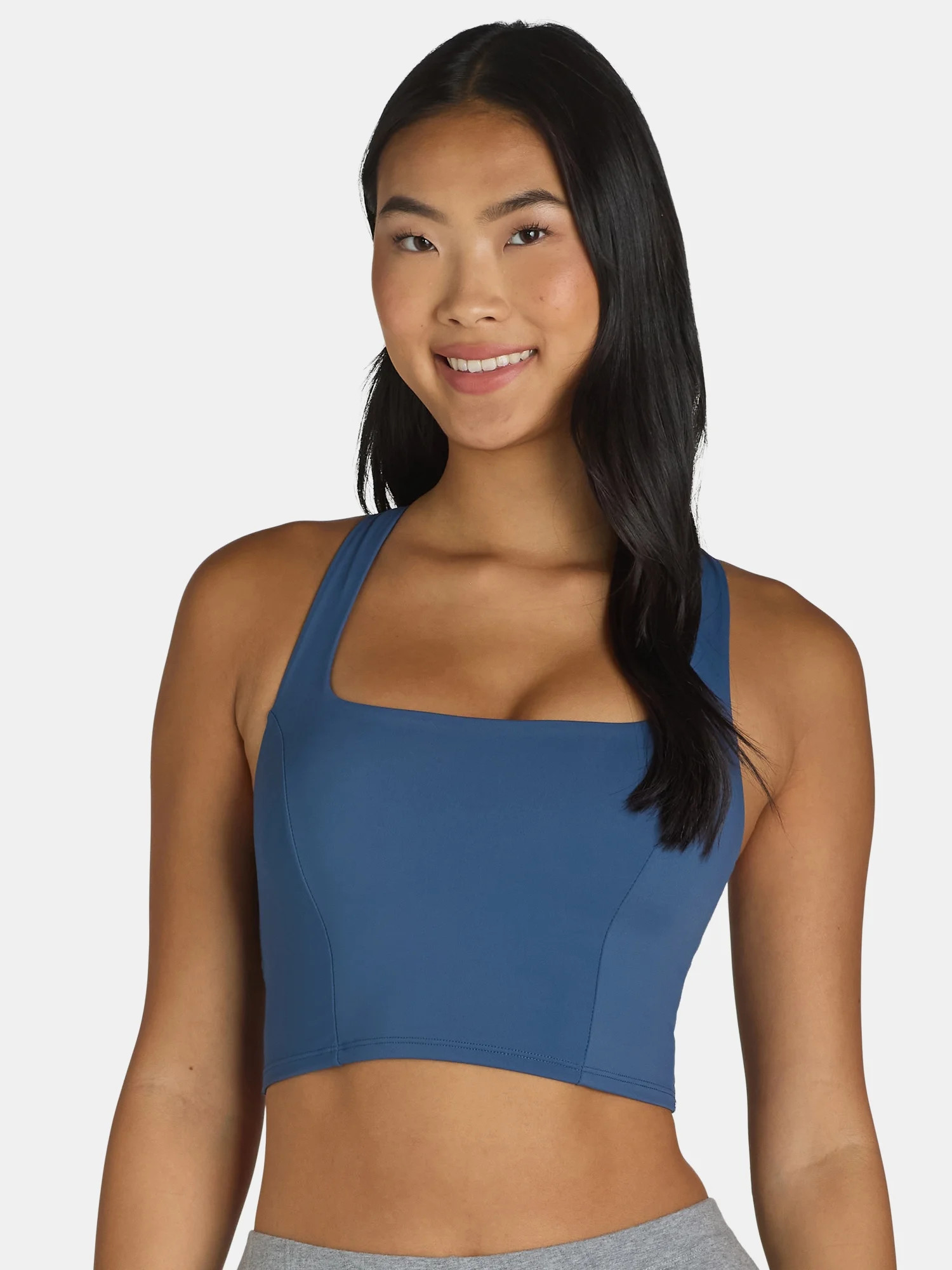 Avia Square Neck Sports Bra for Women, Medium Support, S-3XL | Walmart (US)