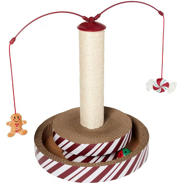 Frisco Holiday Gingerbread Interactive Cat Scratcher Cat Toy with Catnip | Chewy.com