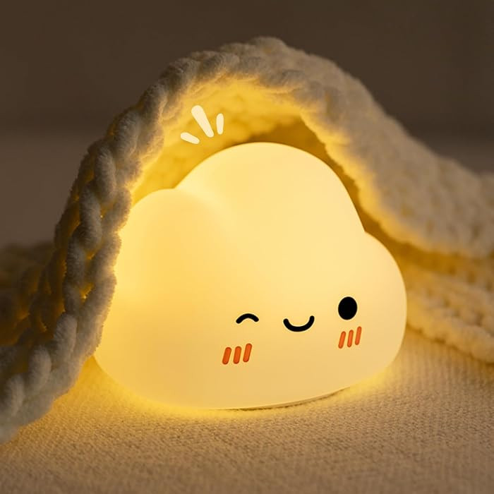 Cloud Night Light for Kids, Cute Sweet Cloud Lights with 7 Colors & Timer, 5 Modes Dimmable Touch... | Amazon (US)