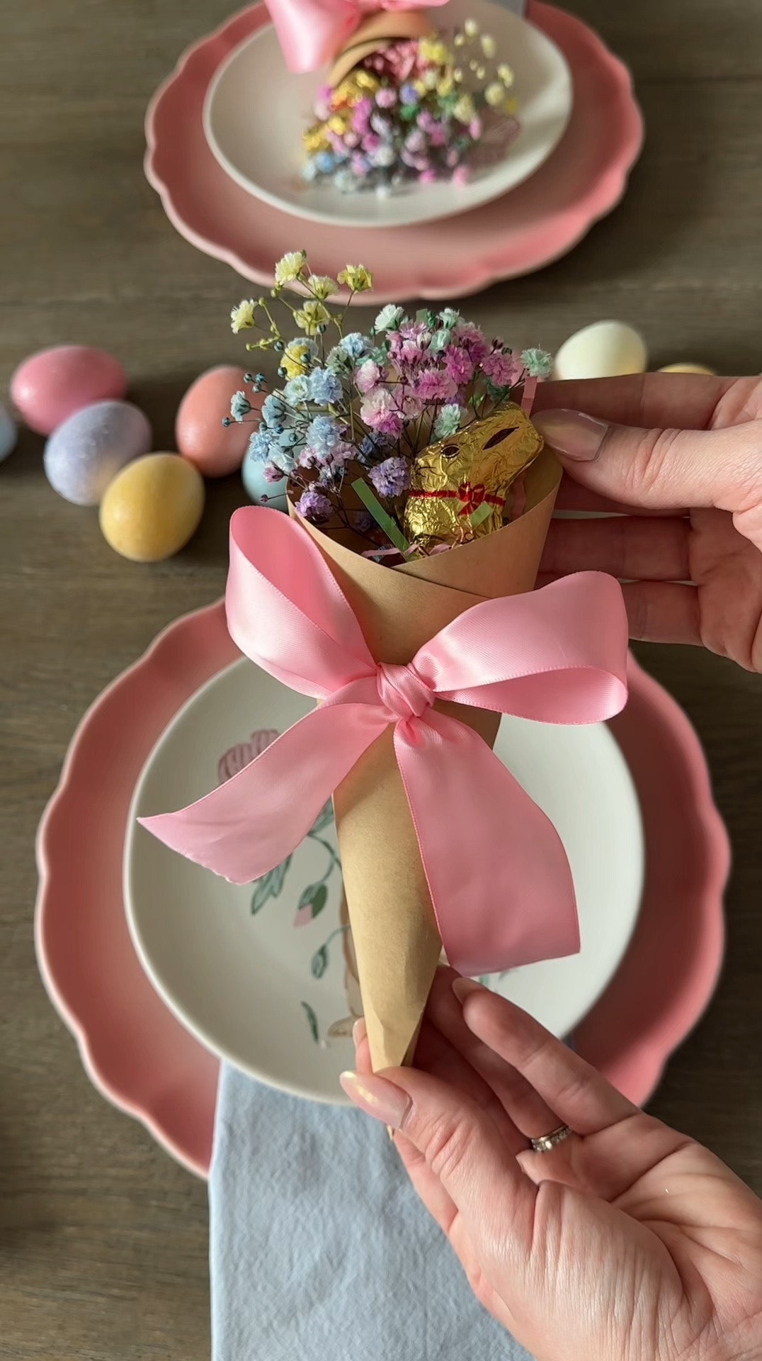 Easter table centerpiece, easter tablescape, easter plate setting

#LTKParties #LTKHome #LTKSeasonal
