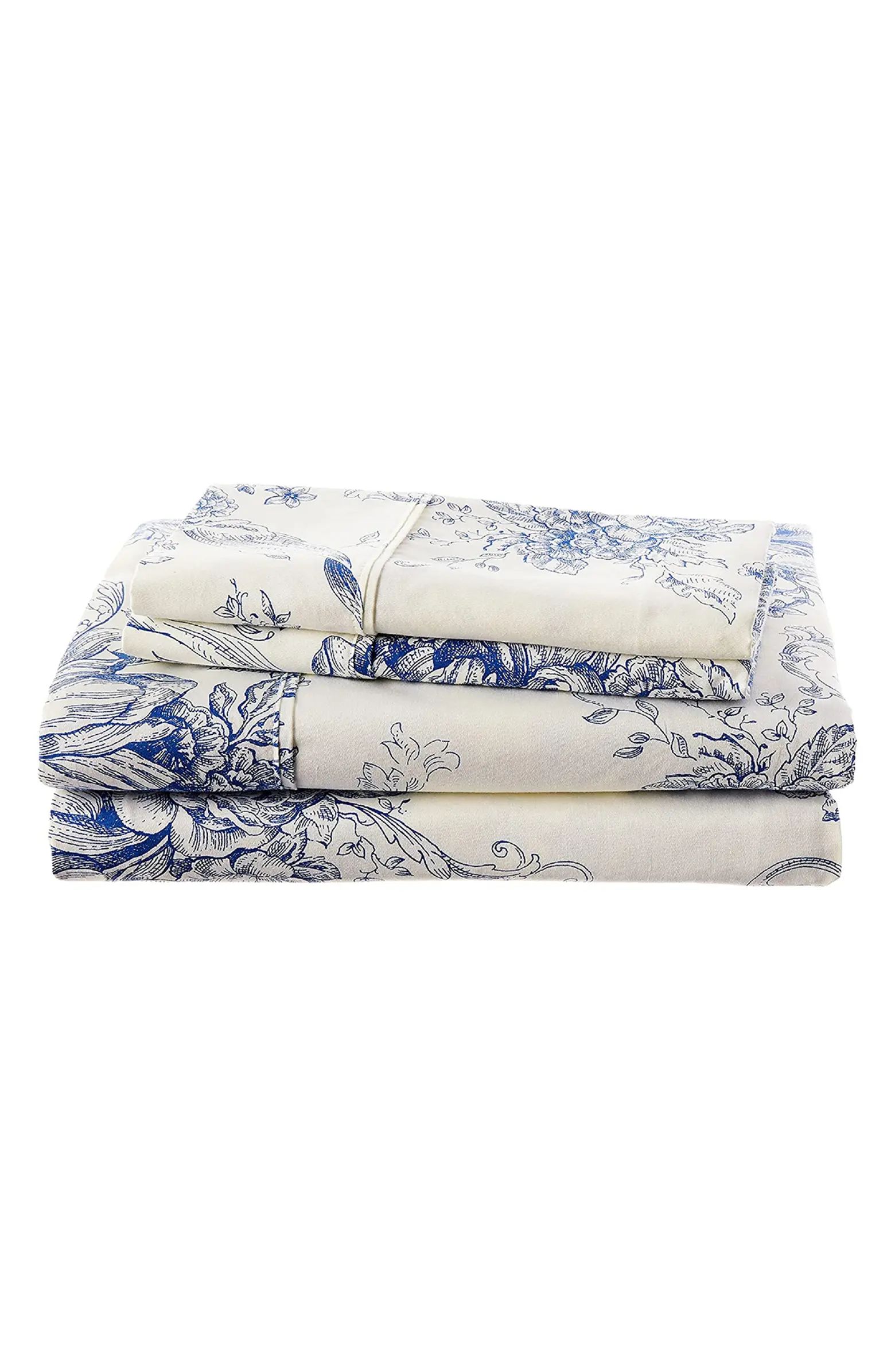 MELANGE HOME Toile Print 400 Thread Count Cotton Sheet Set | Nordstromrack | Nordstrom Rack