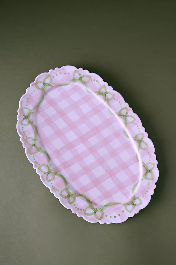 Damson Madder Frilly Hand-Painted Platter | Anthropologie (UK)