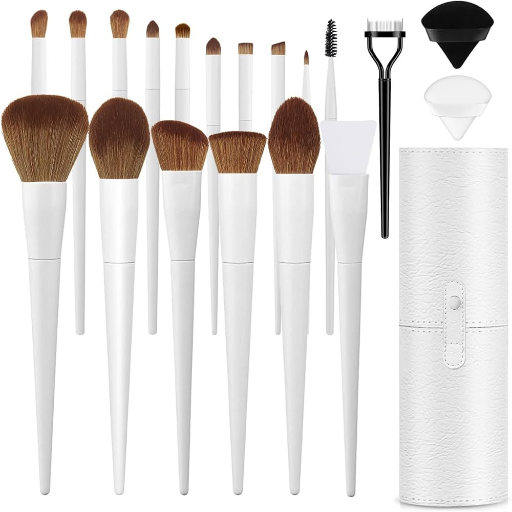 Makeup Brushes With Case 20PCs Professional Makeup Brush Set, Foundation Powder Eyeshadow Brush S... | Amazon (US)