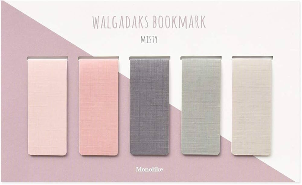 Monolike Magnetic Bookmarks Misty, Set of 5 | Amazon (US)