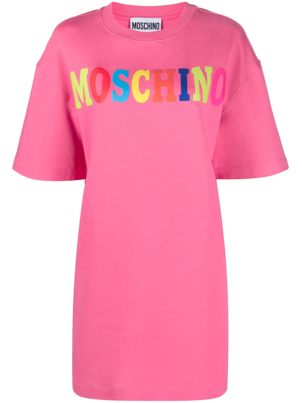 Moschino logo-print T-shirt Dress - Farfetch | Farfetch Global