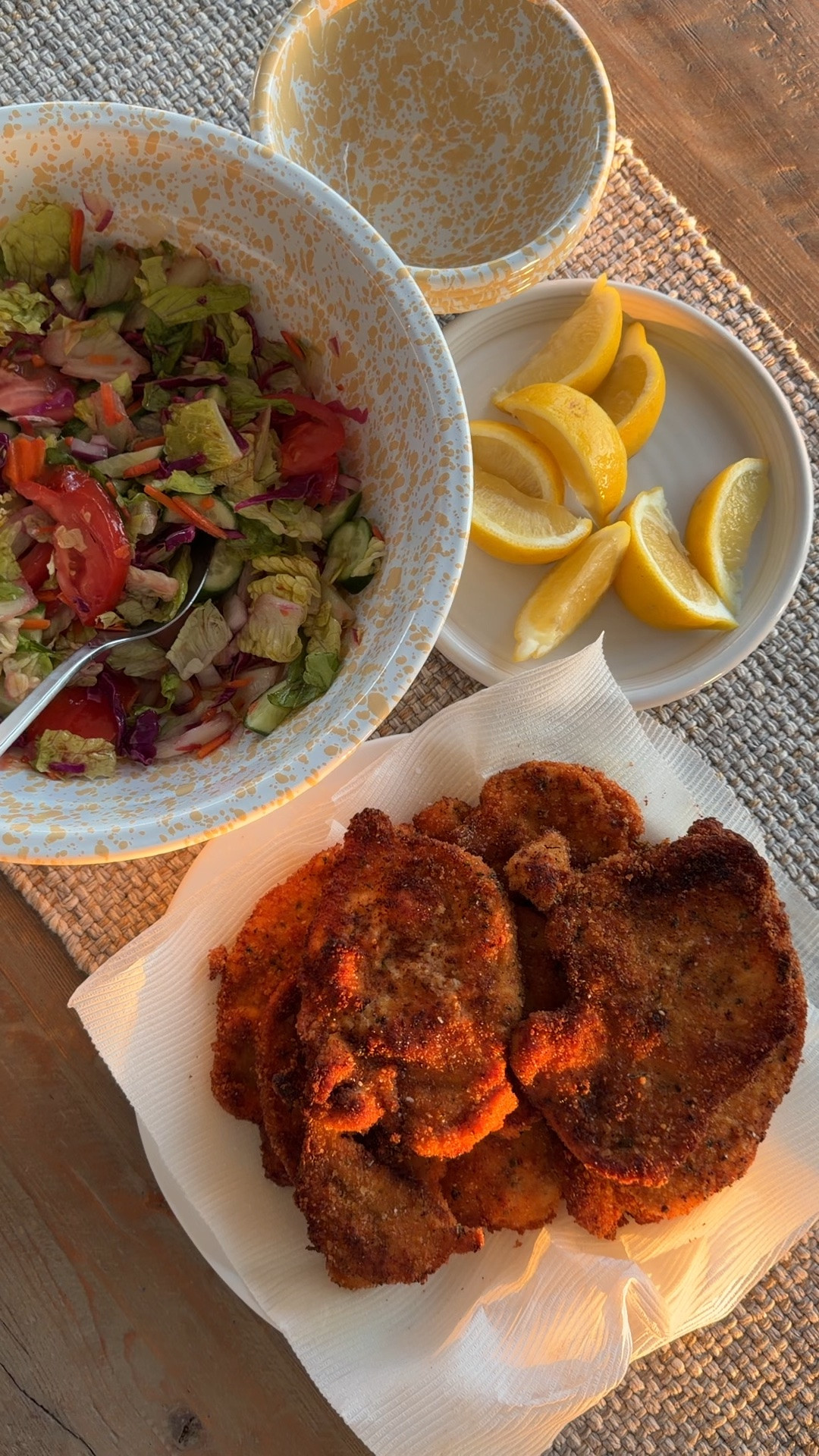 East summer dinner, chicken cutlets and salad 💛

#LTKfoodie