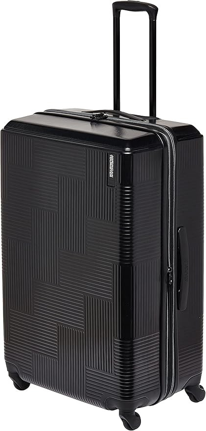 American Tourister Stratum XLT Expandable Hardside Luggage with Spinner Wheels, Jet Black, 3-Piec... | Amazon (US)