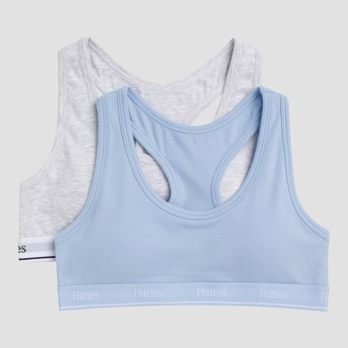 Hanes Girls' 2pk Cotton Sports Bra | Target