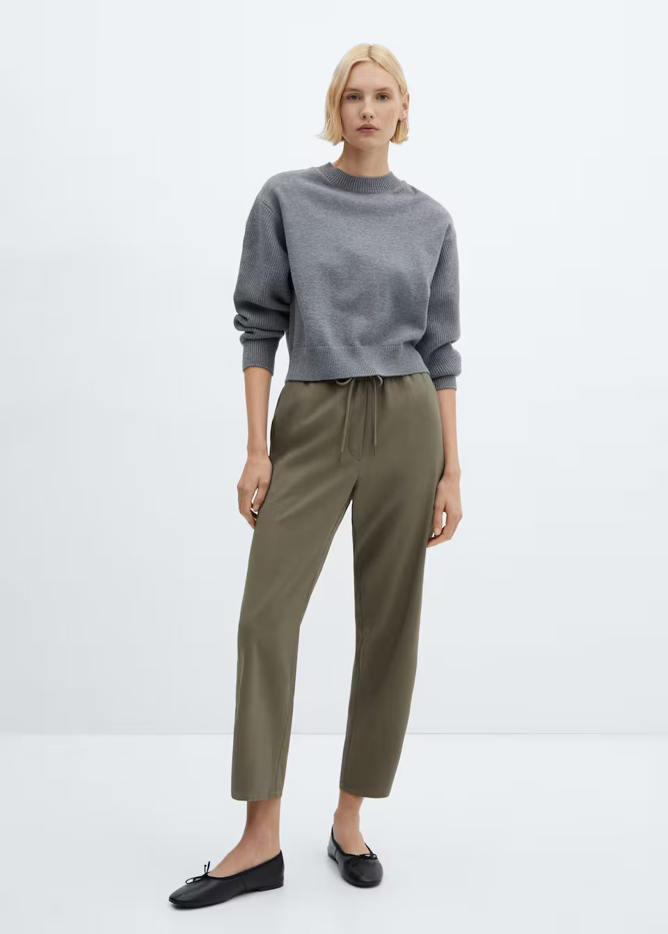 Flowy straight-fit trousers with bow -  Women | Mango United Kingdom | MANGO (UK)