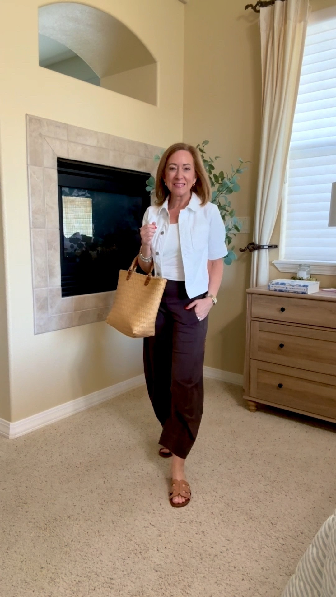 Love this pants so much I just ordered a black pair! 

For reference I am 5’0, I weigh 102 and I’m wearing a petite 2.
@Ruti 
￼

#LTKootd #LTKOver40 #LTKPetite