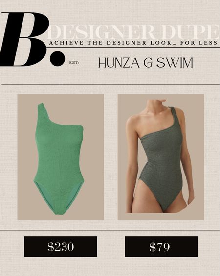 Hunza G one-piece swim look for less 

#LTKswim #LTKfindsunder100 #LTKSeasonal