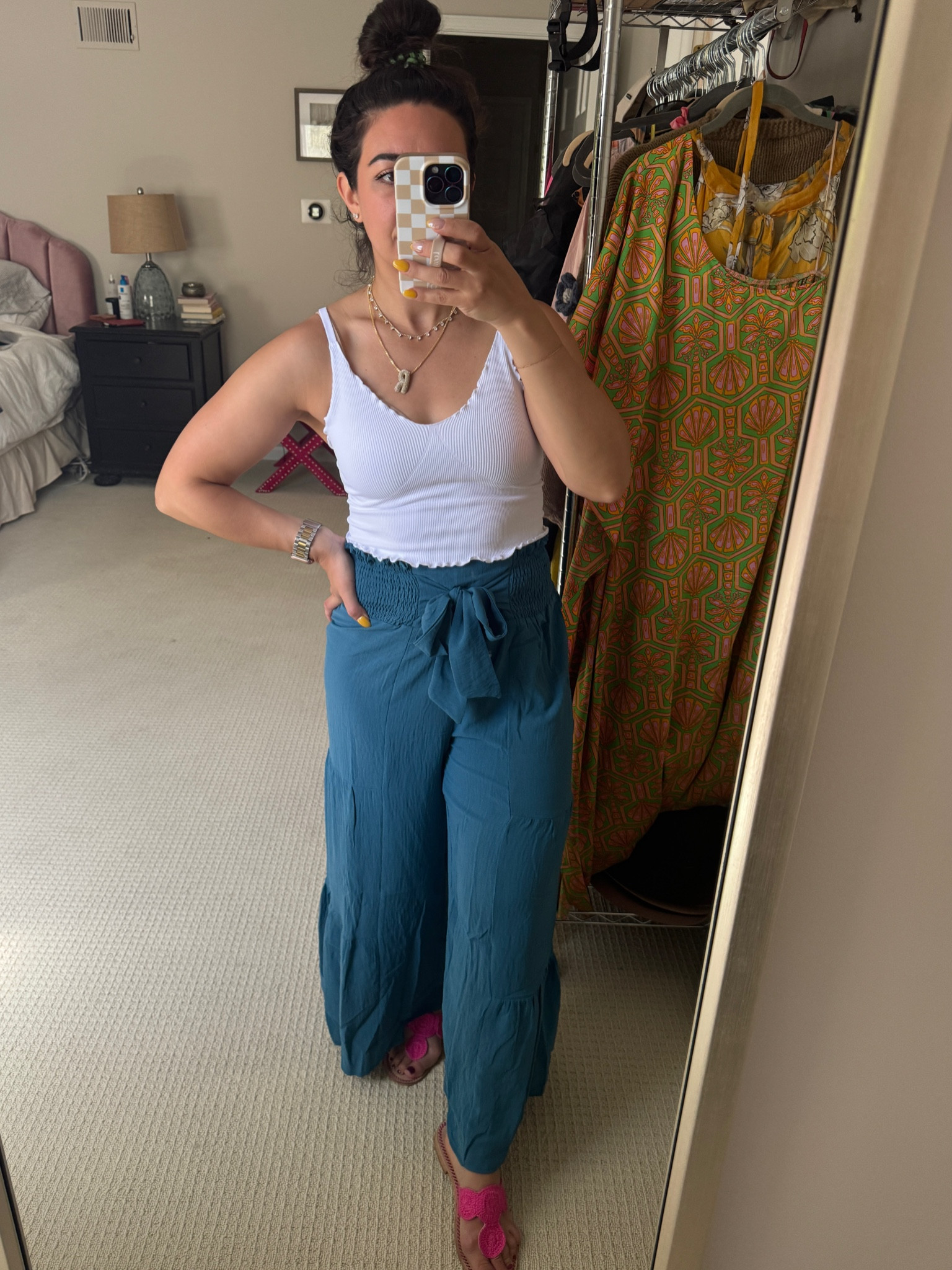 This outfit is so cute! All from Amazon. Small pants and small tank. 

#LTKFindsUnder50 #LTKStyleTip