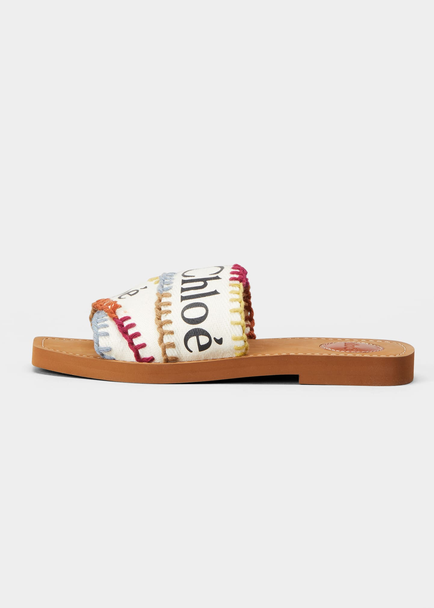 Woody Logo Multicolored Stitch Sandals | Bergdorf Goodman