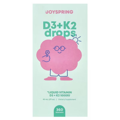JoySpring D3 + K2 Drops, 2 fl oz (60 ml) | Target