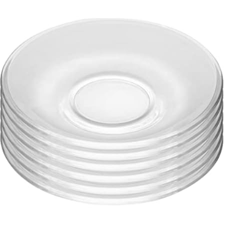 Duralex Set of 6 5.25" Saucers, Clear | Amazon (US)