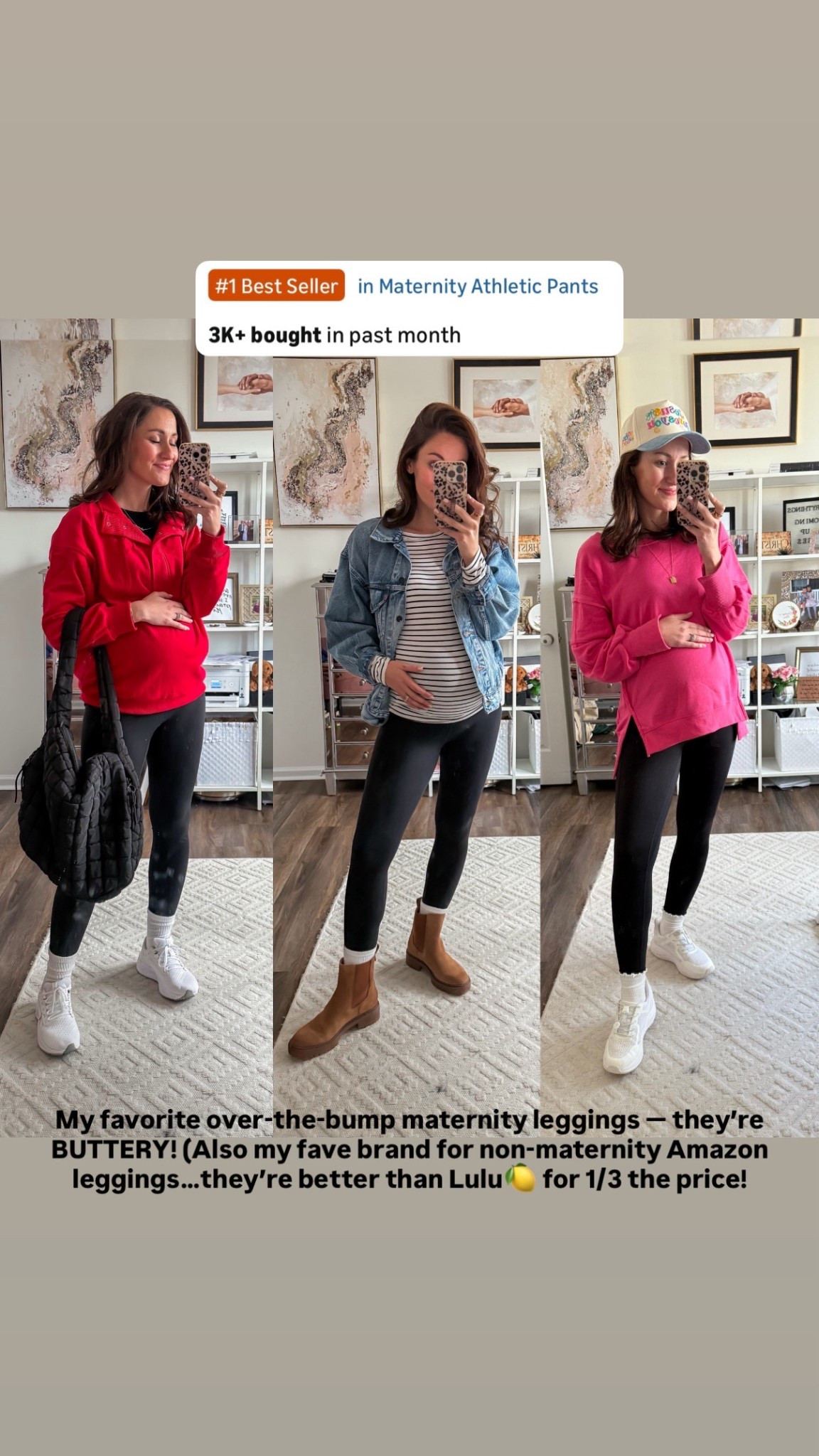 Better than lulu🍋 maternity leggings from Amazon 

#LTKBaby #LTKmomlife #LTKActive