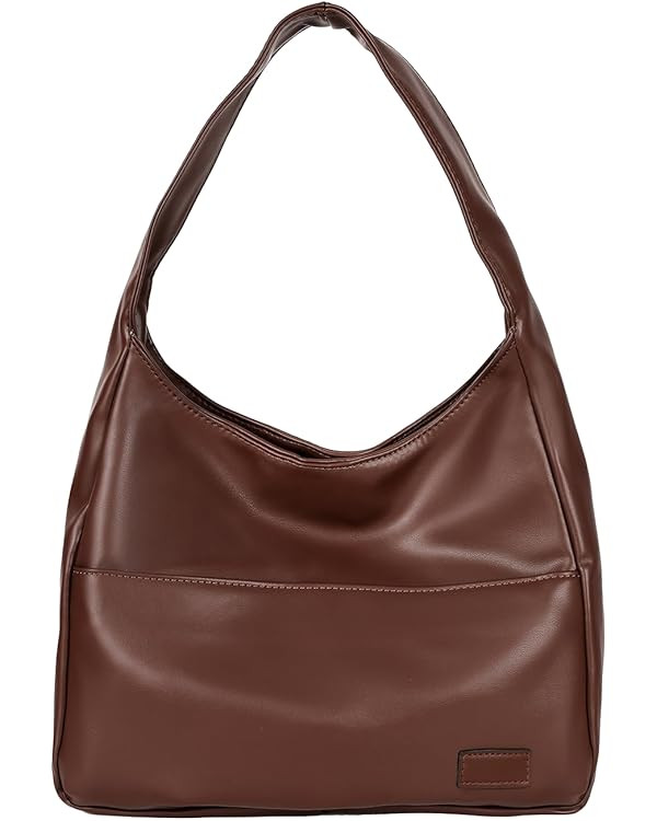Hobo Bag Women Chic Vegan Leather Tote Bag Purse Stylish Casual Trendy Large Soft Shoulder Bag | Amazon (US)