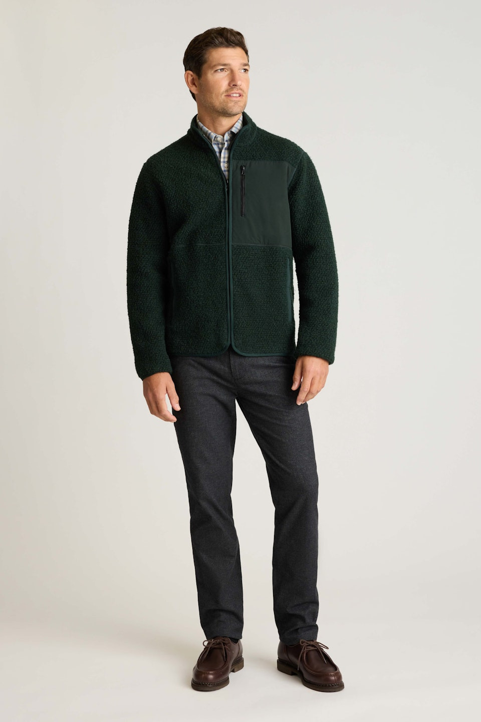 Mogul Fleece Jacket for Men by Bonobos - Forest Green - XXL One Fit | Bonobos (US)