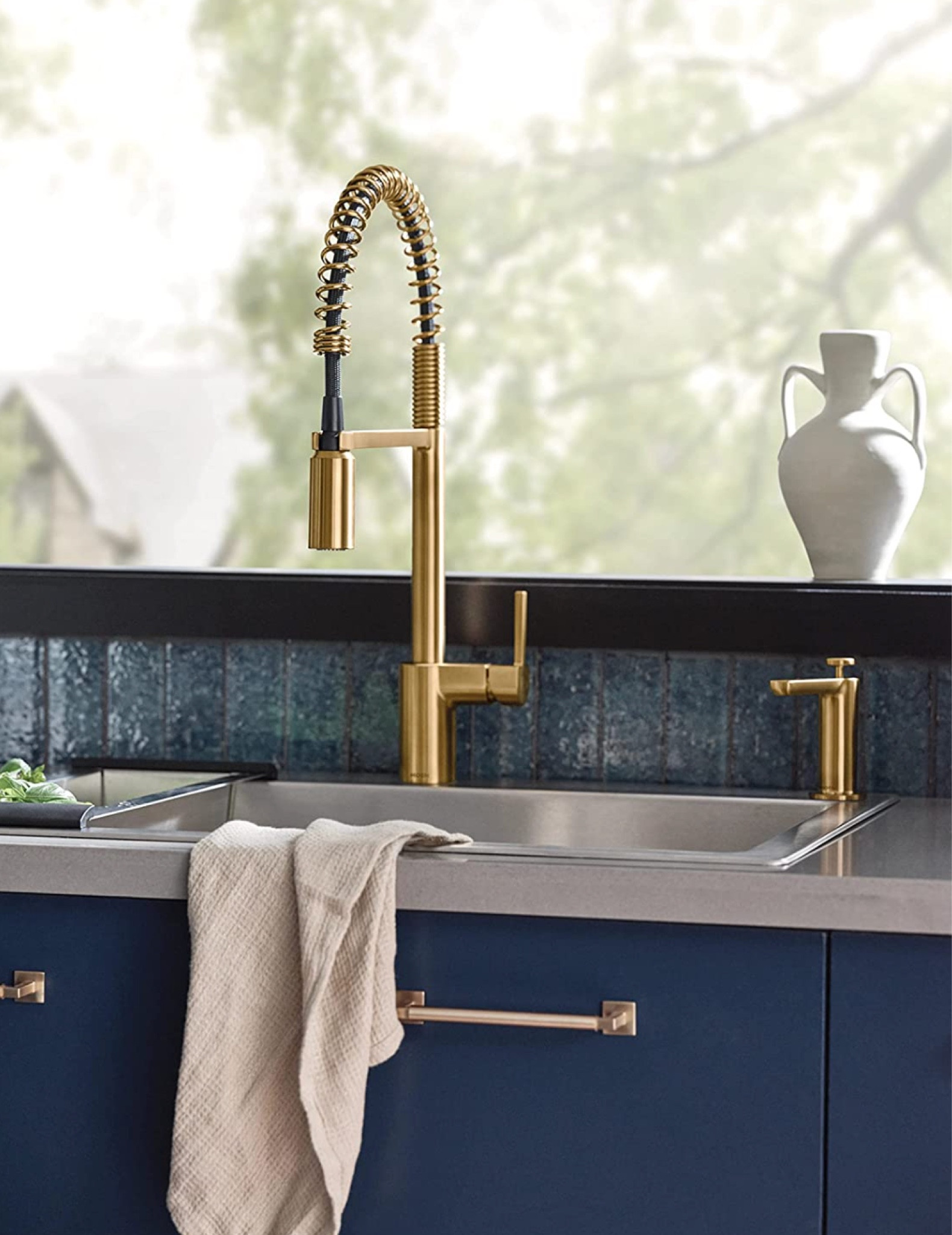 Moen brushed gold kitchen faucet from Amazon 

#LTKhome #LTKFind