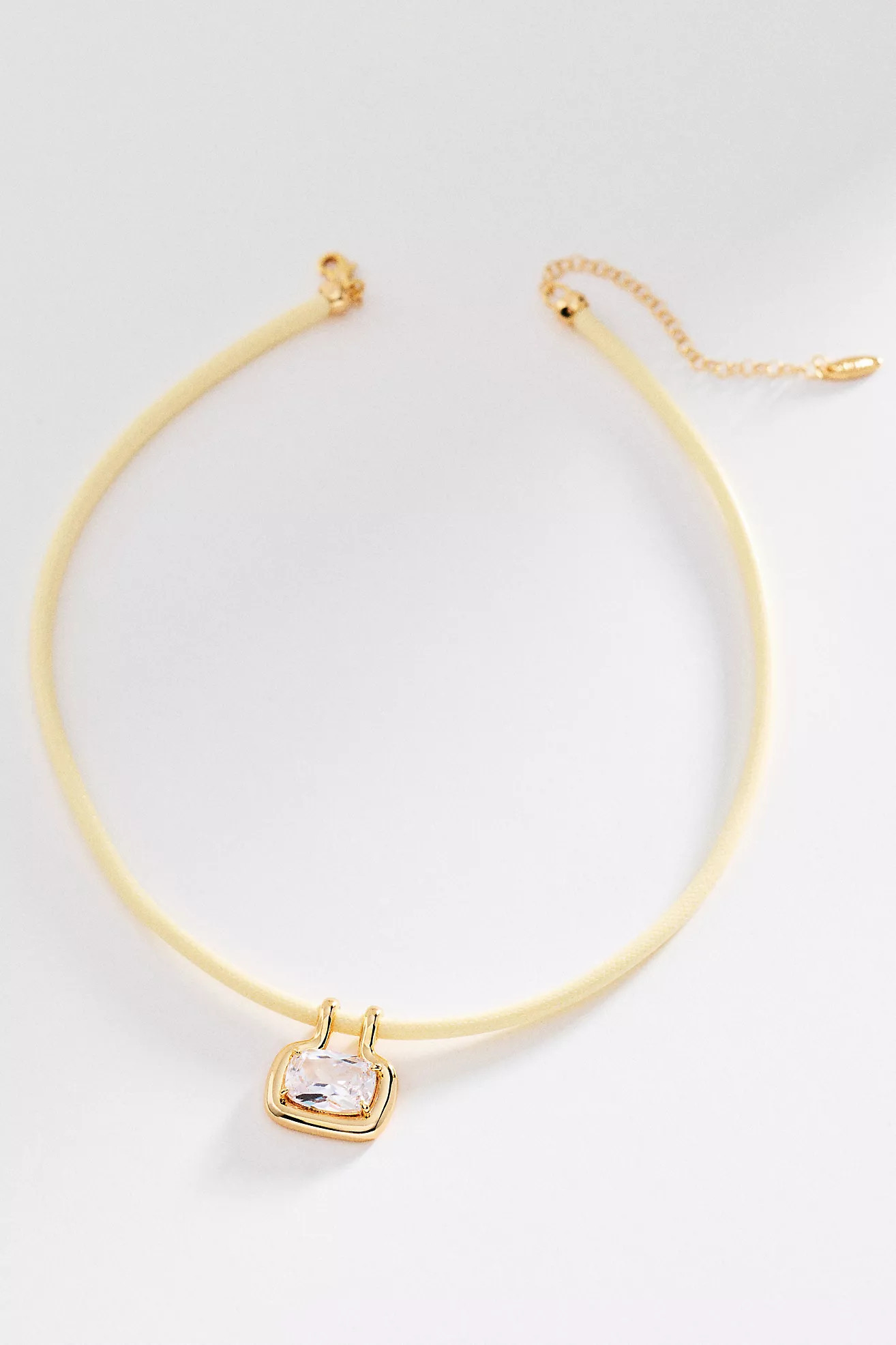 Gem Pendant Cord Necklace | Anthropologie (US)