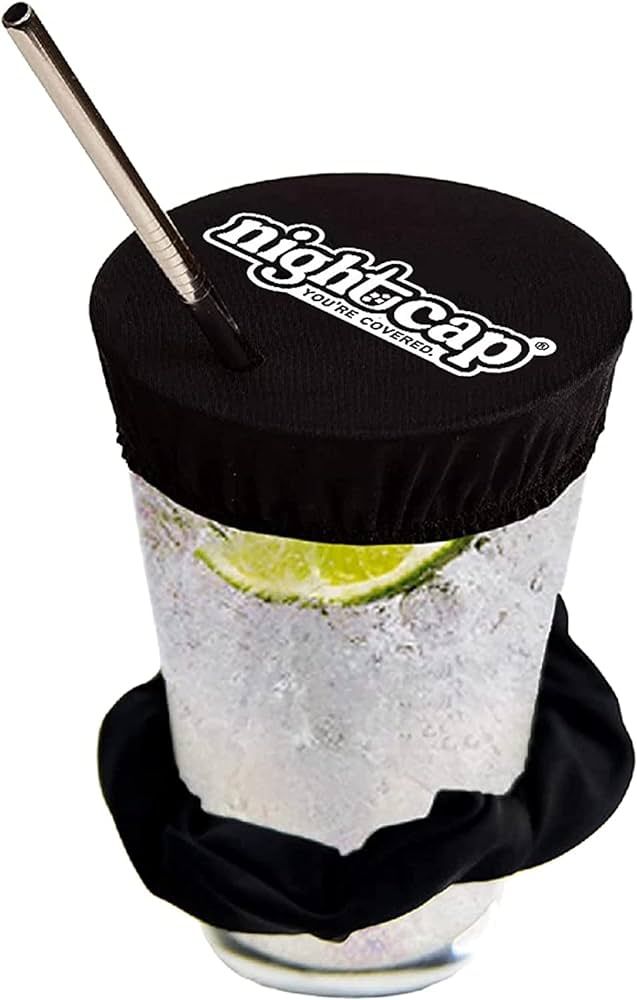 Nightcap Drink Cover Scrunchie- The Reusable Drink Spiking Prevention Scrunchie As Seen on Shark ... | Amazon (US)