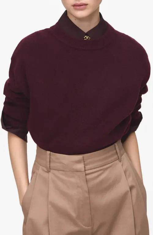MANGO Mariano Sweater in Maroon at Nordstrom, Size Large | Nordstrom