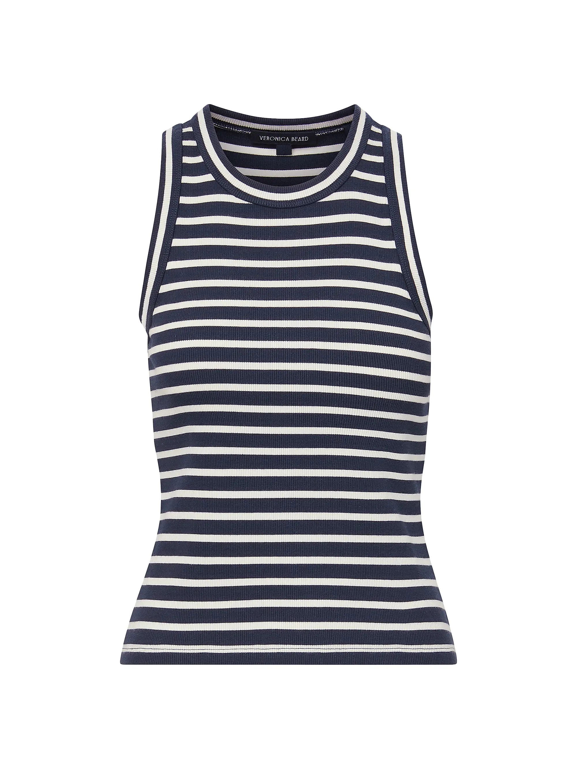 Veronica Beard Jordyn Stripe Cotton Tank | Saks Fifth Avenue | Saks Fifth Avenue