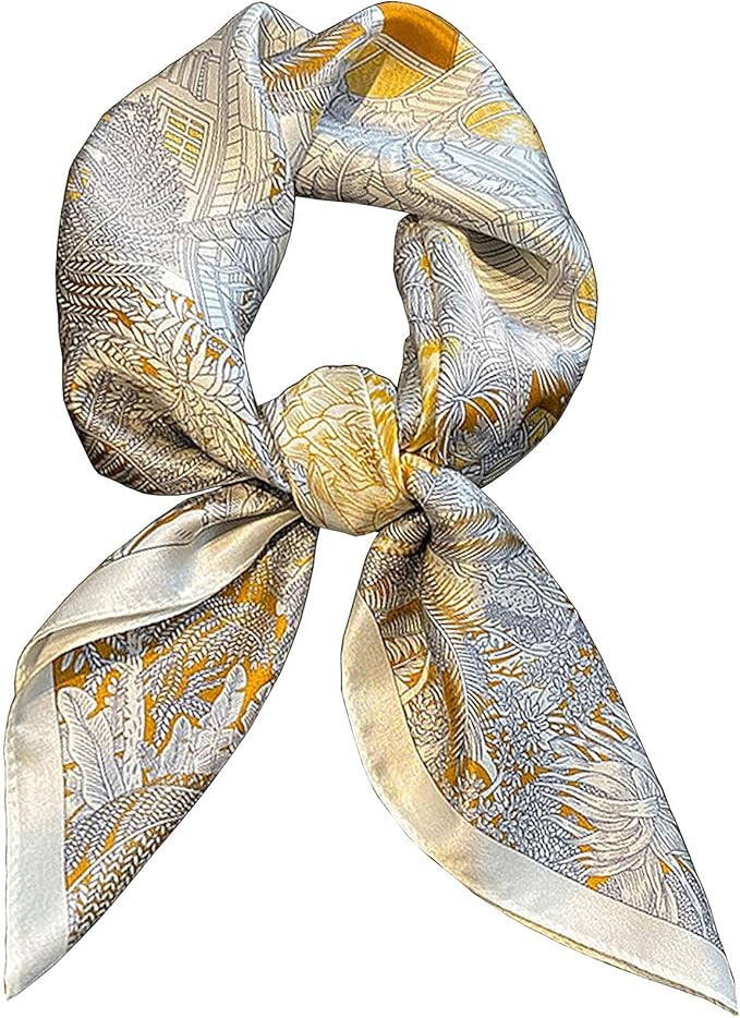 Dailyacc Hair Bandanas Scarf For Women Lightweight Fashion Neck Silk Satin Head Scarves For Sleep... | Amazon (US)