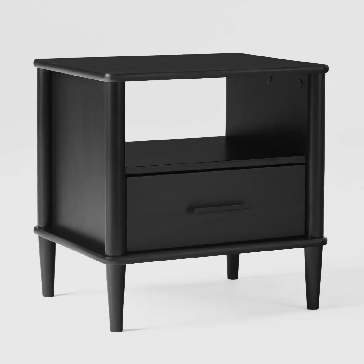 Transitional 1 Drawer Spindle Leg Wood Storage Nightstand - Saracina Home | Target