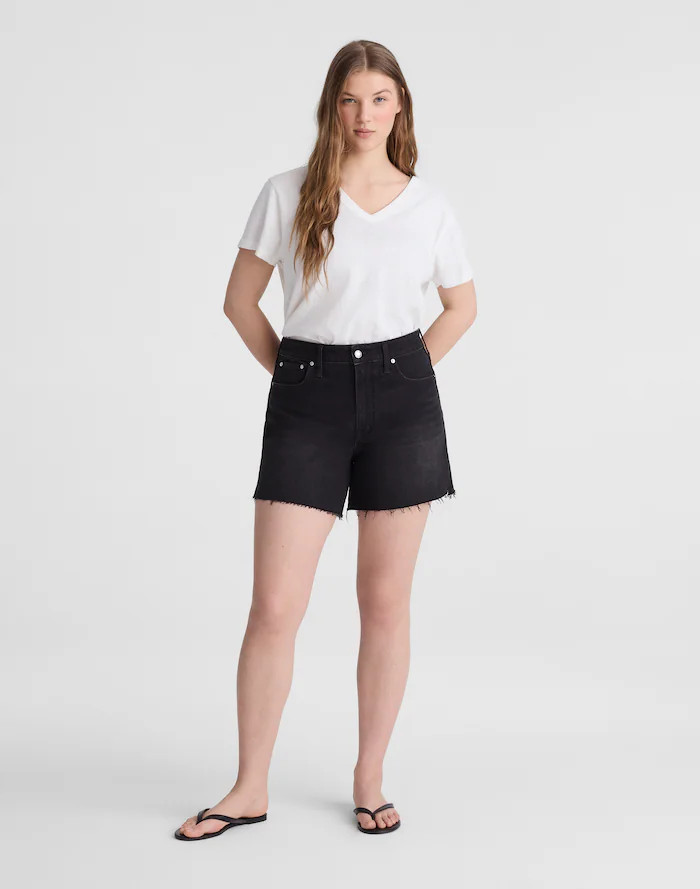 The Curvy Perfect Vintage Mid-Length Jean Short | Madewell