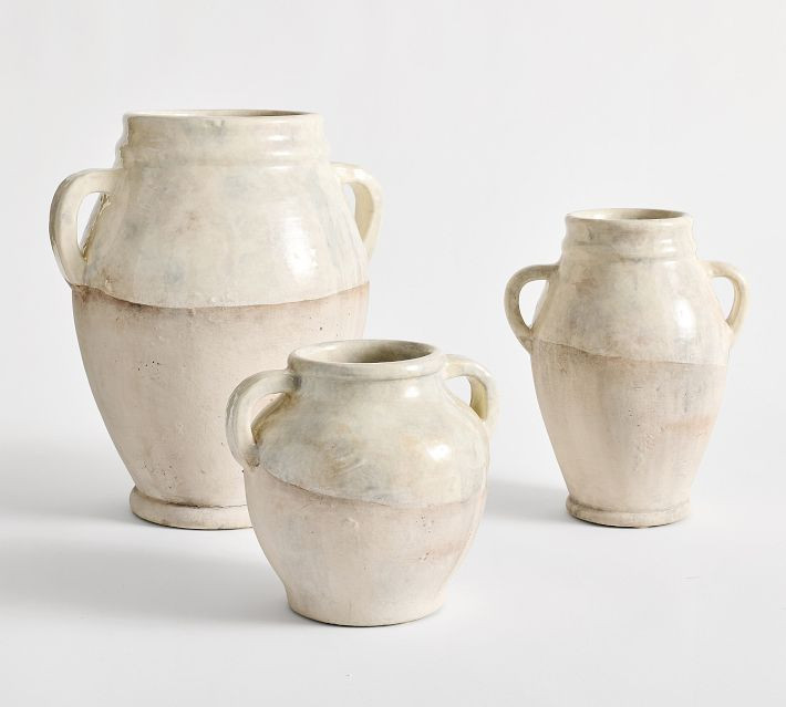 French Pot Vase Sage Green Large | Pottery Barn (US)