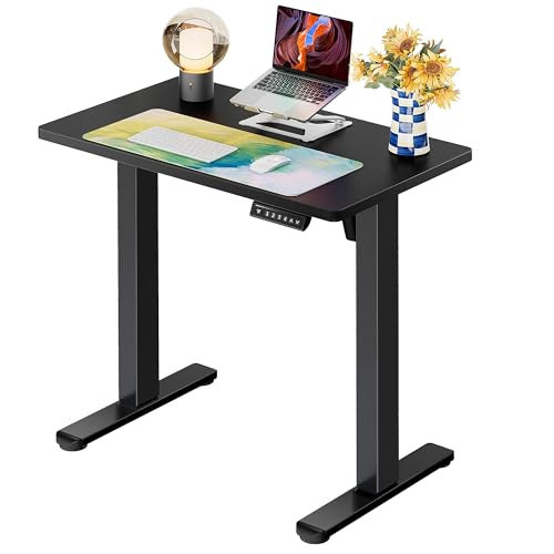 ErGear Height Adjustable Electric Standing Desk, 32 x 19 Inches Sit Stand up Desk, Memory Computer Home Office Desk, Black | Amazon (US)