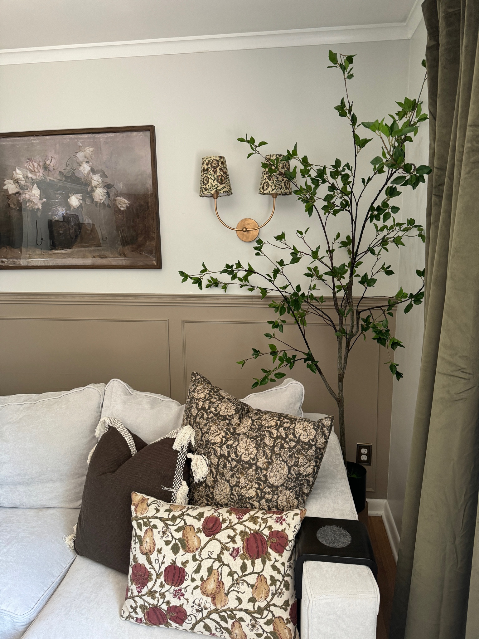 What I used for my DIY wall sconce! 

Wall sconce - sofa wall - faux tree - fabric - block fabric - living room 

#LTKStyleTip #LTKHome #LTKSummerSales