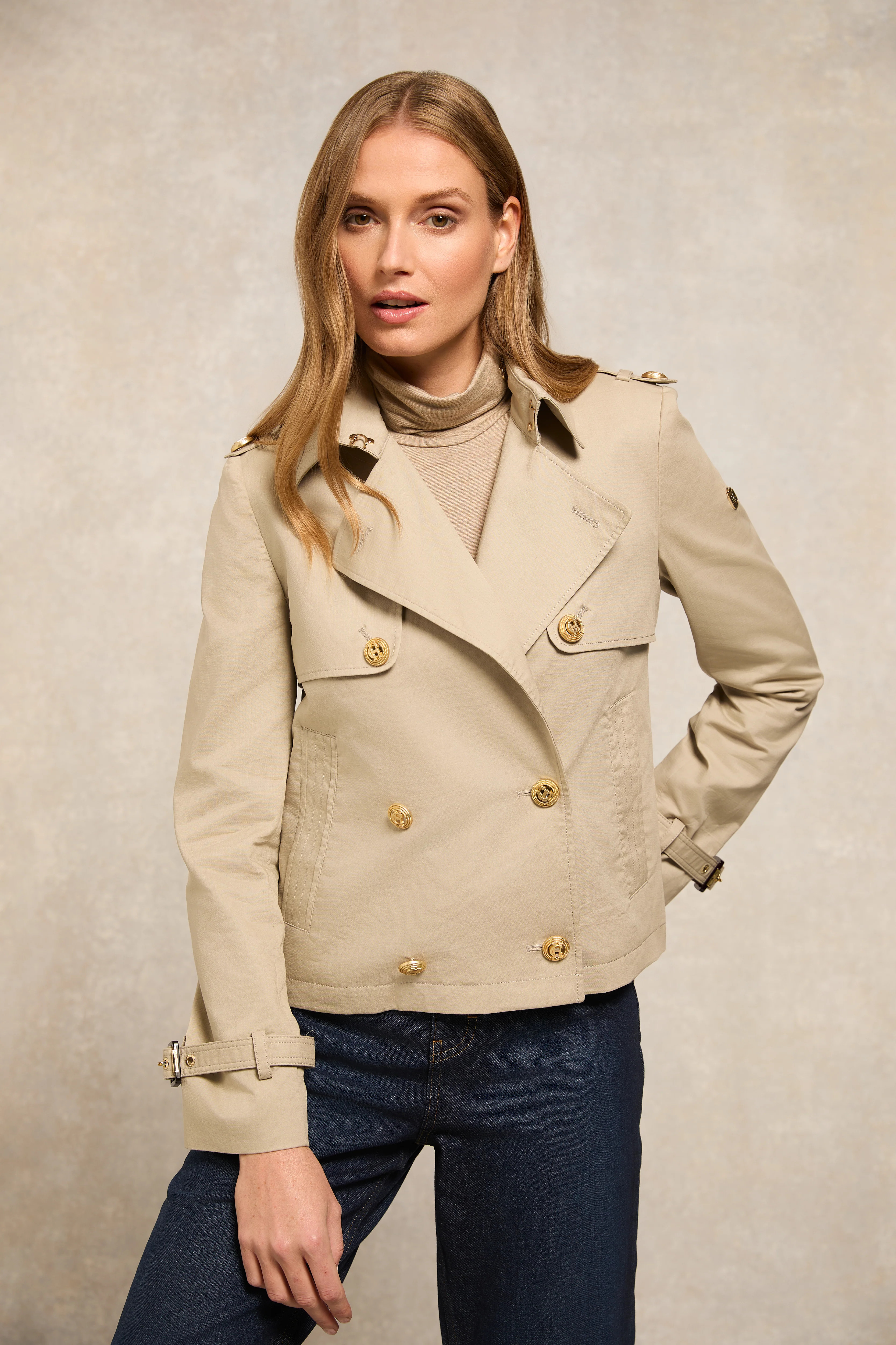 Buckley Trench Jacket (French Grey) | Holland Cooper