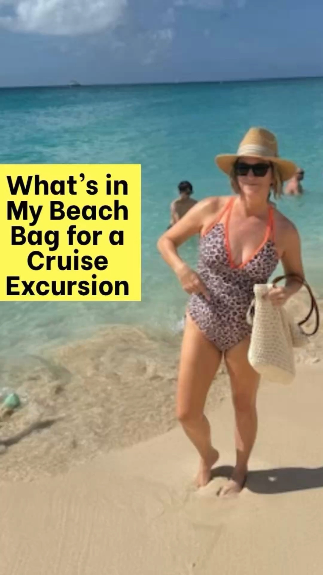 ✈️ What's in My Beach and Pool Bag 💙
This beach bag is lined so that the sand does not get in to your resort or cruise ship
cabin. This pool bag also zips!
1.Phone umbrella to block the sun so I can edit the vacation photos and videos
2.My double sided glasses case (cannot
forget my reading glasses) since I am over 50.
3.Sunscreen - travel tip is take a solid stick in addition since it does not count
as a liquid.
4.Pouch or gallon bag filled with waterproof stretchy band-aids for those new beach
shoes (tip: you have not worn those pool shoes in months so you might get
blisters), antibacterial wipe, credit card in my RFID sleeve, cash and your key card
5.Lip gloss and balm
6.Phone charger because on an island is NOT where you want your cell to go
dead from the battery draining from being in the sun.
7.Tripod with 4 legs so it will not fall over when taking family photos at the
beach.
8.Waterproof bandages that stretch. Travel tip: you have not worn those sandals
in months or you packed new beach shoes, so you may get blisters.
👨‍✈️ I’m a Houston pilot wife sharing tips to help you “travel the globe without a
worry in the world” on YTube and IG. #beachbag #traveltips #founditonamazon										
20
