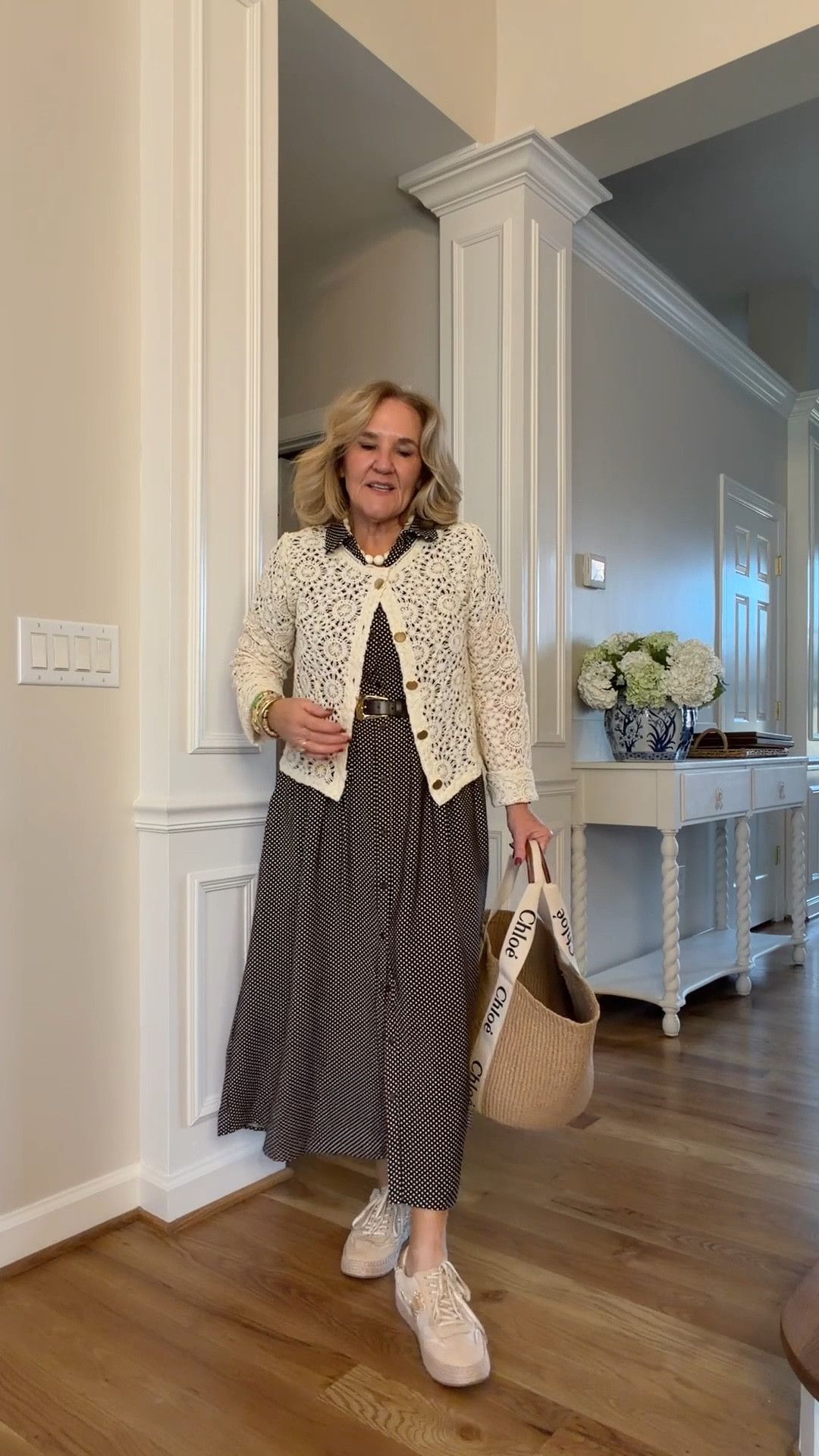 Dress size small regular
Cardigan size medium regular
Great work dress vacation dress spring dress summer dress dress it up dress it down this is the style that is so flattering.
20% off code on my bracelets NANETTE20


#LTKSaleAlert #LTKOver40 #LTKWorkwear