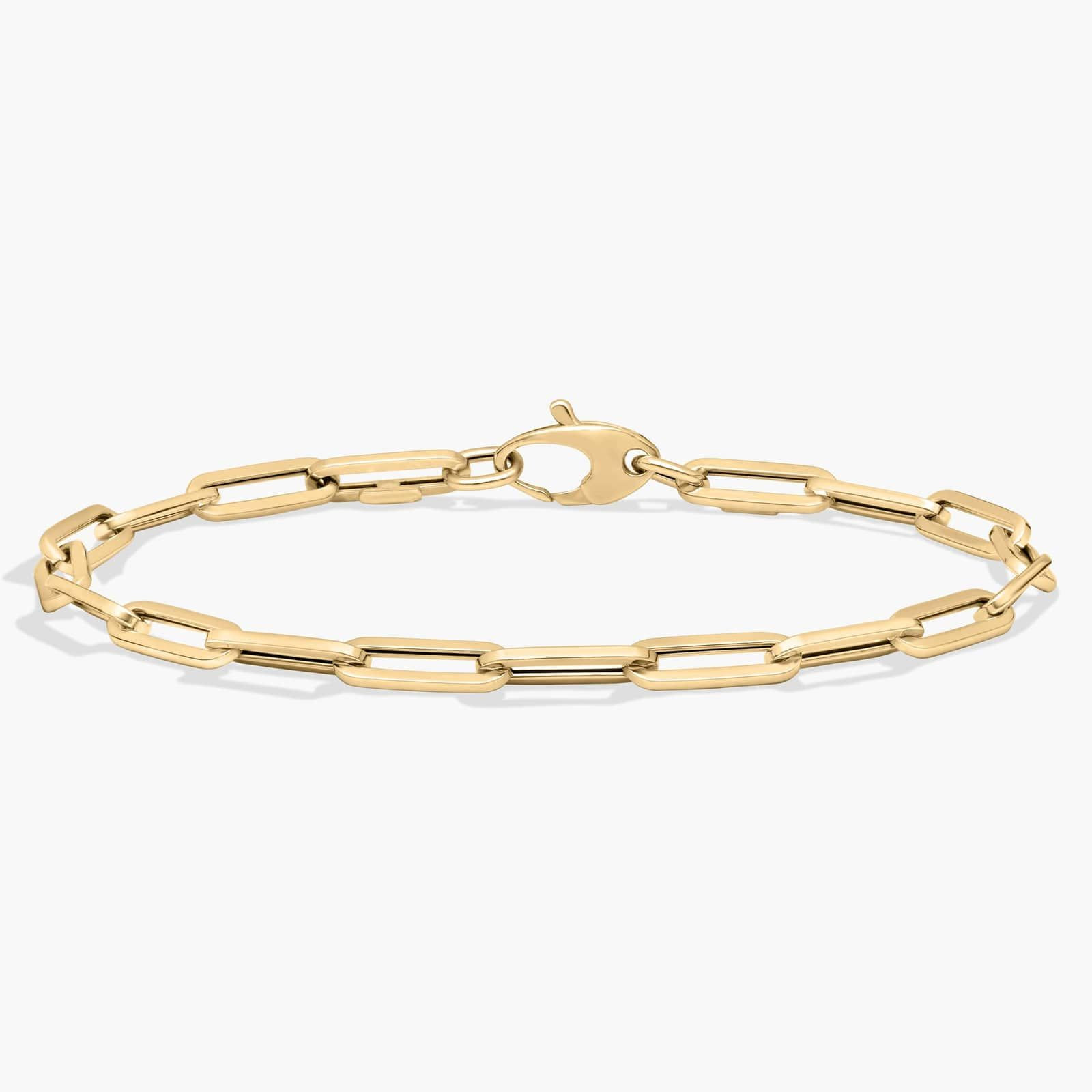 7.5" Paperclip Bracelet in 14k Italian Yellow Gold (4 mm) | Blue Nile