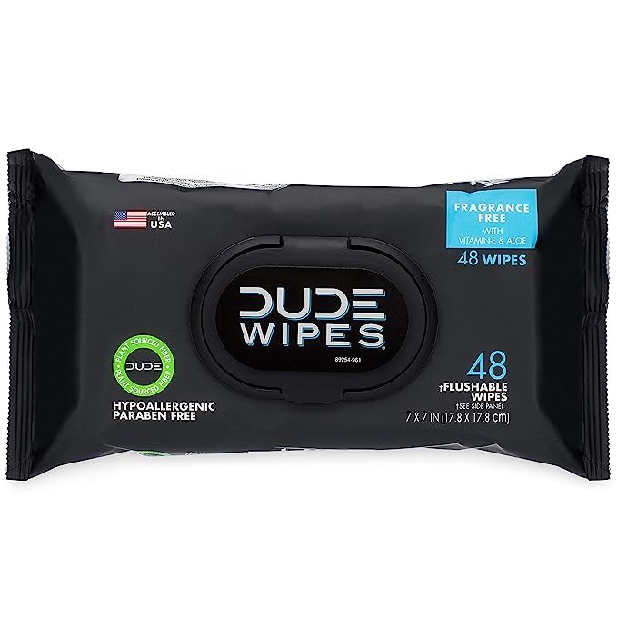 DUDE Wipes Flushable Wipes Dispenser, 48 Count (Pack of 1) | Amazon (US)