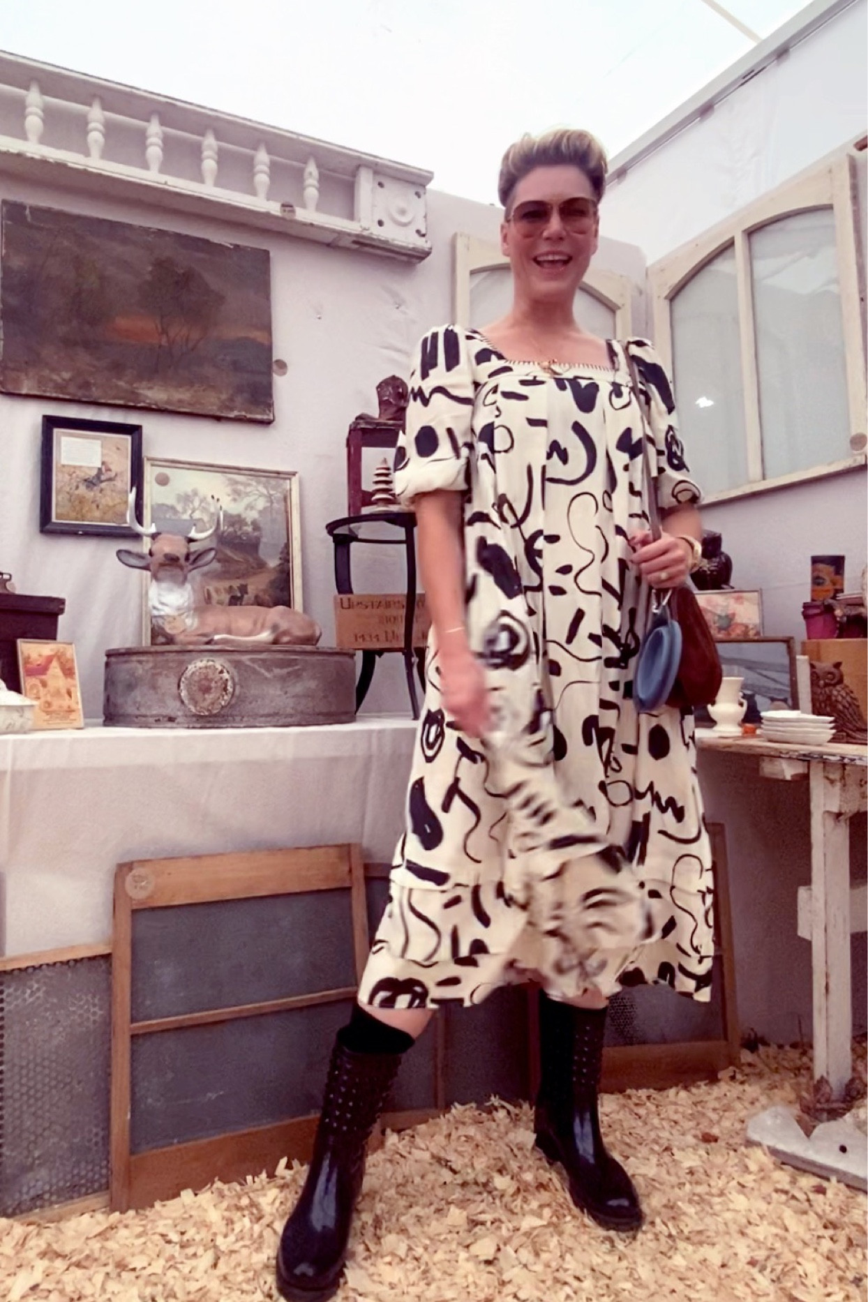 Loving this new dress. I wore it with rain boots but the room
In this is perfect for Thanksgiving dinner. Note this is size Medium and I am 5’10” 180 pounds  

#LTKSeasonal #LTKmidsize #LTKHolidaySale